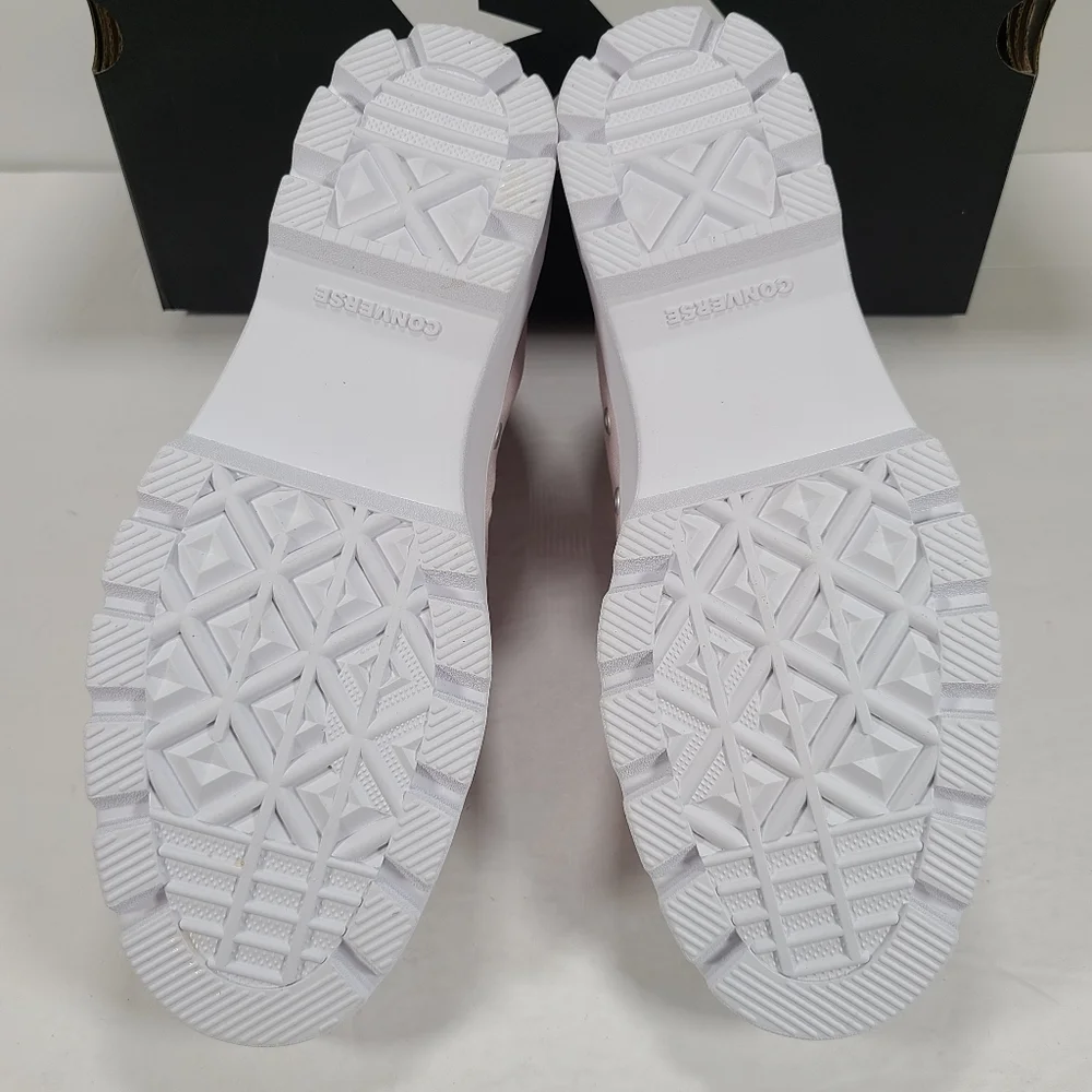 Converse CTAS Lugged Hi Barely Rose White Chunky High Top Sneaker Women Size 9.5 - Picture 10 of 12